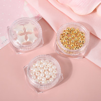 Pots ronds en plastique PS transparents de 3g, petits et vides, les plus vendus, pour crème contour des yeux et gommage pour les lèvres, avec couvercles à vis, impression sérigraphique couleur personnalisée