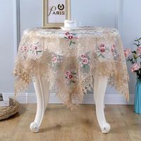 Nappe de table de mariage fantaisie, motif brodé, nappe de table, couvre-table