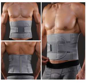 Cinturón Moldeador de Cintura Ajustable con Logotipo Personalizado y Doble Correa Ajustable para Entrenamiento de Culturismo y Sudoración - Product Image 2