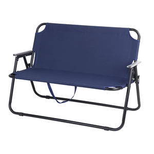 Chaise pliante d'extérieur pour deux personnes, légère, double siège, robuste, avec poche arrière, idéale pour le camping - Product Image 6