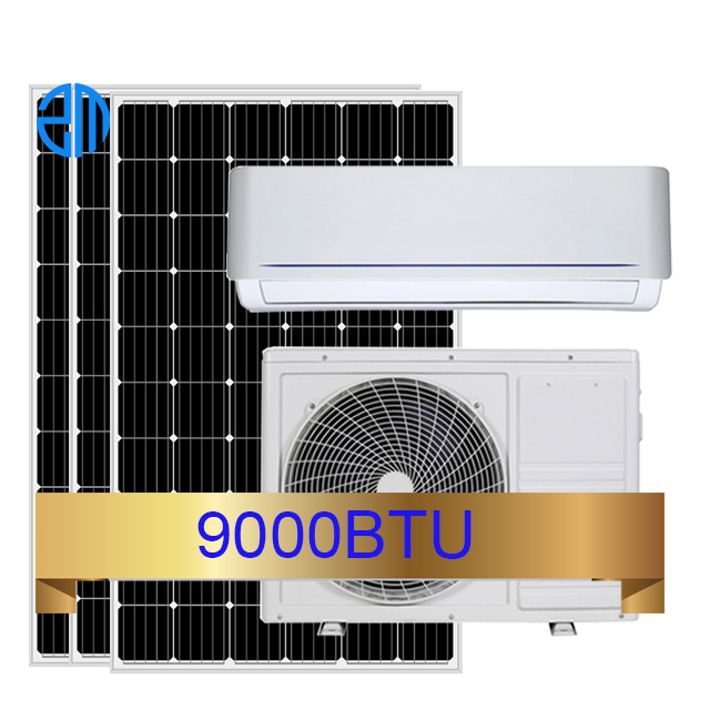 9000BTU Solar Powered Air Conditioner ACDC Solar Mini Split for Home Use
