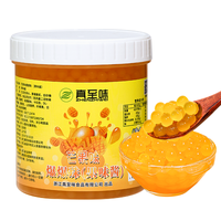 Mango Bursting Boba Pearls Rasa Buah Alami Bahan Boba Meletus untuk Produksi Bubble Tea dan Minuman.