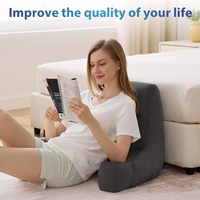 Coussin de lecture pour adultes à utiliser au lit, coussin de soutien dorsal, coussin de dossier en mousse à mémoire de forme avec accoudoirs