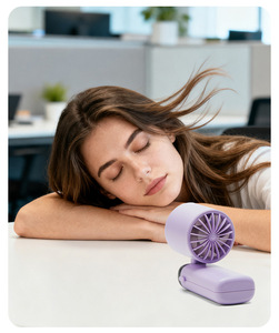 Ventilador Portátil Plegable OEM Directo de Fábrica, Ventilador de Mano con Refrigeración por Semiconductor - Product Image 5