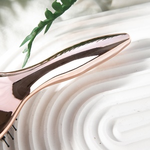 Cepillo de Masaje para Cabello Rizado para Mujer, con Punta de Bola de Nailon con Acabado Pulido Gloway, Cepillo de Cerdas de Jabalí de Lujo con Cojín de Aire, Dorado, para Cabello Seco - Product Image 5