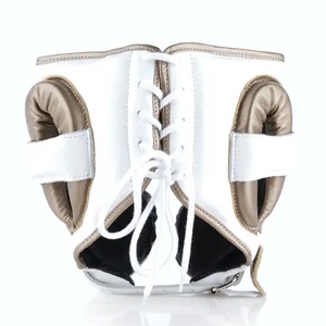 Logotipo personalizado para adultos y niños y tocados de boxeo de cuero MMA Boxing Protected Headgear Fighting-Sparring Helmets Head Guards - Product Image 2