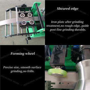 Macchina per la formatura di rulli perforati ad alta precisione per ripiani in metallo per supermercati industriali macchina per ripiano quadrato - Product Image 4