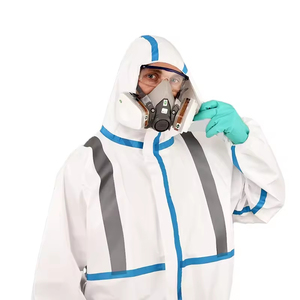 Overoles de protección química reflectantes de alta visibilidad Overoles de protección <span class=keywords><strong>contra</strong></span> radiación <span class=keywords><strong>nuclear</strong></span> - Product Image 1