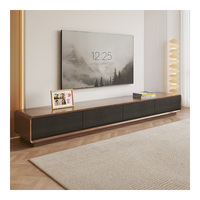 Meuble TV en noyer minimaliste Table basse Simple moderne petit appartement salon lumière luxe étroit meuble TV armoire basse