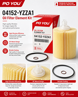 Filtre à huile en gros Poyou Factory 04152-YZZA1 pour pièces automobiles Hilux OEM ODM Logo personnalisé avec joint torique Prêt à l'exportation Expédition immédiate Nouveau