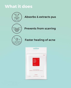 Autocollants anti-acné, 2 pièces, cache les points invisibles, hydrogilide, soins du visage, capuchon absorbant pour taches et imperfections, - Product Image 4
