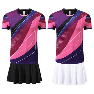Uniformes de badminton à manches courtes respirants à séchage rapide pour hommes et femmes - Product Image 5