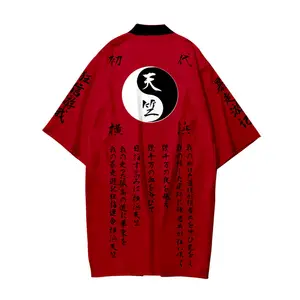 Anime Tokyo Revengers Cosplay Costume Cloak Black Red Tenjiku Uniform Kurokawa Izana Hanagaki Takemichi T-shirt Shorts Men