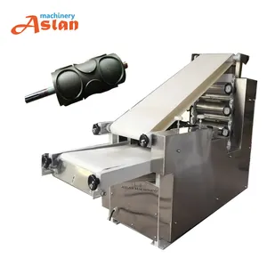 pita roti dough sheet forming machine/wonton skin sheet wrapper machine/dumpling wrapper making machine