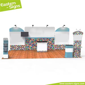 Tissu <span class=keywords><strong>de</strong></span> tension <span class=keywords><strong>pliable</strong></span> pratique en aluminium 10x20, <span class=keywords><strong>stand</strong></span> d'exposition facile à installer pour exposition - Product Image 6