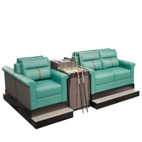 Nouveau modèle de fauteuil lounge haut de gamme en PU de style cassette pour salles de billard et clubs de piscine
