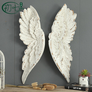 Decoración de Pared con Alas de Ángel, Color Blanco Desgastado, Decoración para el Hogar, Artículos Colgantes, Boda, Cafetería, Casa de Huéspedes - Product Image 1
