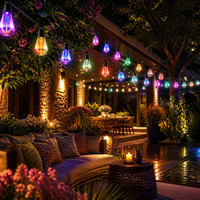 Guirlandes lumineuses de Noël intelligentes Rgbw pour l'extérieur, étanches IP67, ampoules G60 en forme de pomme, pour le jardin, le camping, l'ambiance