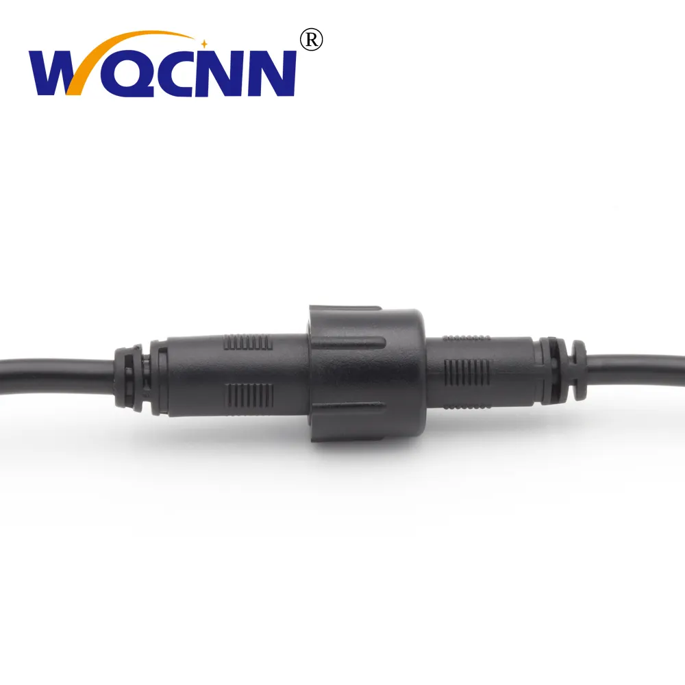 DC 5.5*2.1mm prise mâle et femelle au fil d'extrémité ouverte 2 noyaux 5521 5525 prise Extension 12v câble de queue de cochon d'alimentation cc