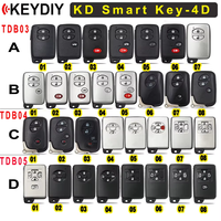 Clé intelligente universelle KEYDIY KD 4D, génération de clé, télécommande TDB 36-3 -4 pour Toyota Lexus Subaru