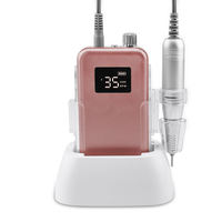 Machine à ongles électrique professionnelle 35000 tr/min, lime électrique portable rechargeable pour le retrait du vernis gel acrylique et les soins des ongles