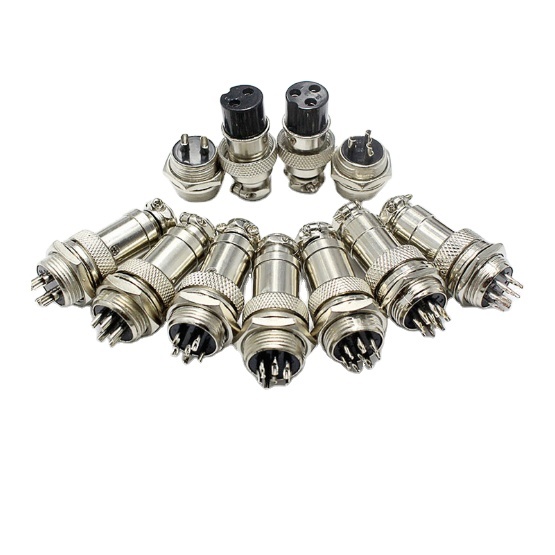 ONLYOA GX16 M16 2P 2pin Circular Connector Wire Panel Metal Connector 2 Pin Cable Conector