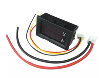 Jeking-amperímetro Digital y voltímetro, 0-100V, 10A, 50A, 100A, LED, DC, doble pantalla, IC, DC0-100V