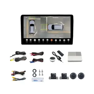 RodaNavi 1080P T5 3D 360 Câmera Do Carro AVM Bird View Sistema de Assistência à Condução construído em Dinâmica Trajetória 4 vias DVR