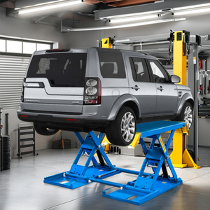 Elevador de tijera de elevación media para coche, elevador de tijera eléctrico, herramientas de reparación de automóviles, 4000Kg, elevador portátil de <span class=keywords><strong>2</strong></span> postes para coche - Product Image 6