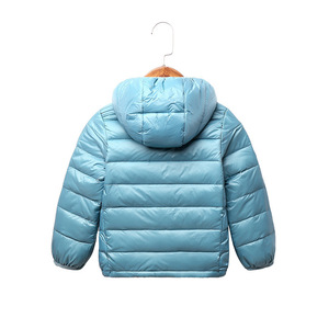 Vêtements d'hiver pour enfants OEM, manteau long pour garçons, vêtements pour filles, col en fausse fourrure, combinaison de neige bleue, parka pour adolescents - Product Image 3