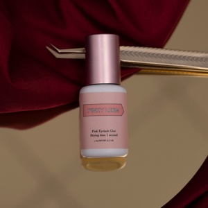 Pinky Leem Custom Waterproof pink Lash Glue 50-70 Humidity 0.5-1 Sec 20-28 Celcwaterproof pink Lash Glue - Product Image 1