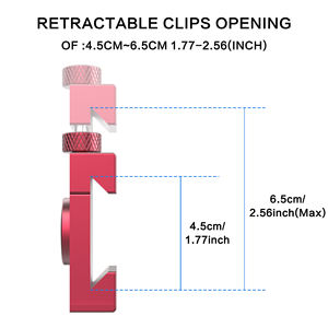 Soporte de Teléfono con Clip de Bola de 360 Grados, Soporte de Aluminio para Cámara Deportiva para <span class=keywords><strong>iPhone</strong></span>/GoPro/<span class=keywords><strong>Insta360</strong></span>, Grabación de Juegos de Béisbol/Tenis/Sóftbol - Product Image 3