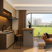 Casa Plegable Impermeable de Lujo Moderna con Estructura de Acero Personalizada, Diseño Multiusos para Parque, Oficina, Comedor y Baño