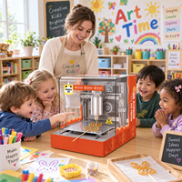 Robot de peinture au sucre intelligent entièrement automatique pour enfants, équipement de peinture au sucre parent-enfant