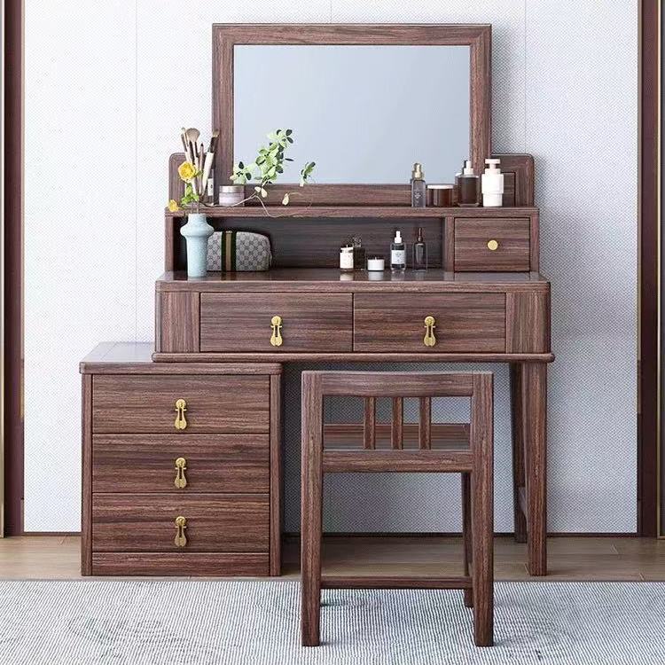 0.8-meter dressing table and stool [7522 square makeup mirror]