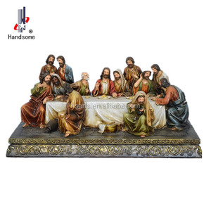 Haute Qualité Résine <span class=keywords><strong>La</strong></span> <span class=keywords><strong>Cène</strong></span> 3d Catholique Religieux Sculpture - Product Image 2