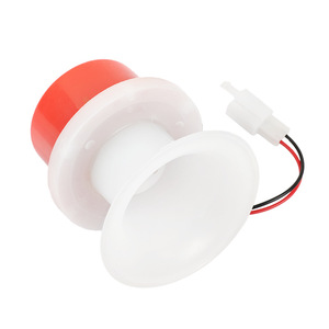 แตรไฟฟ้า 12V 48-60V พร้อมเสียงแจ้งเตือน สำหรับรถจักรยานยนต์ รถสามล้อ รถยนต์ พร้อมขั้วต่อสายไฟ วัสดุ ABS - Product Image 1