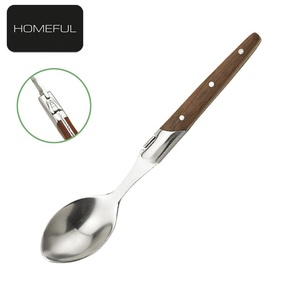 Cao cấp thép không gỉ laguiole Flatware Set dùng một lần dao kéo với Rose gỗ xử lý bao gồm bít tết dao nĩa thìa - Product Image 3