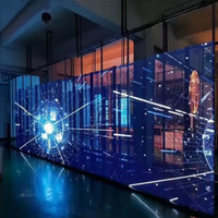 Écran LED Holographique Haute Transparence VIOS P3.91 pour Affichage Numérique, Luminosité 5000 cd, Garantie 3 Ans, CMS Basé sur l'IA, Verre Personnalisé