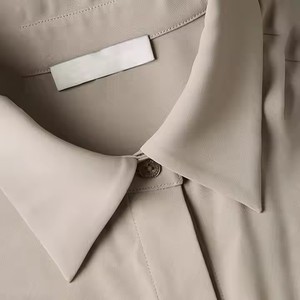 Long Sleeve Modest Solid Casual Set Placket Pants and Shirt <strong>Two</strong> <strong>Piece</strong> Women Muslim Dress Loose Fit <strong>Linen</strong>/Cotton Islamic Clothing - Product Image 4