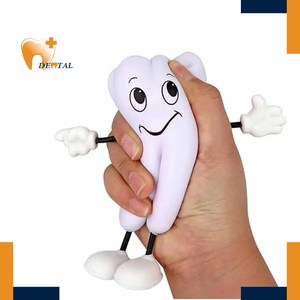 Ornamenti Riutilizzabili in Materiale PU TPU a Forma di Mani e Piedi Mobili con Denti Bianchi, Giocattoli Dentali a Lenta Espansione per Regali di Apertura Clinica Odontoiatrica - Product Image 1