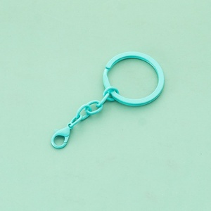 Xifeng DIY kẹo màu Keyring nối Baking sơn tôm hùm Khóa chia Keychain kim loại móc chìa khóa Phụ Kiện Vòng - Product Image 4