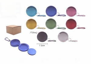 Broyeur à herbes manuel portable en alliage d'aluminium, broyeur à tabac multi-couches en métal, mousqueton, coloré, format de poche, luxe - Product Image 6
