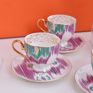 Série H Ika – Lot de 15 tasses à café en céramique en porcelaine fine avec emballage en boîte orange pour la maison, les fêtes et les mariages - Product Image 4