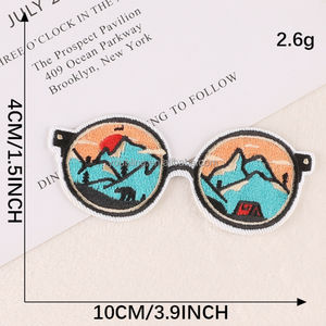 8 + カスタマイズされた高品質キャンプ刺繍デザインヒートパッチ刺繍刺繍アイアンオンパッチカーシューズ刺繍アイアンオンパッチ - Product Image 5