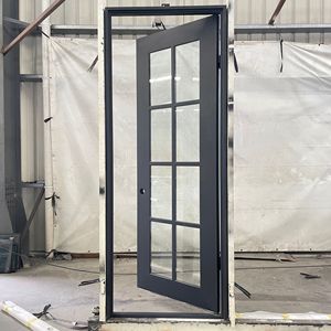 Porte d'entrée élégante en fer forgé à la main, simple, avec motifs sculptés, pour maison ou bureau, sécurisée, résistante à la rouille, artisanat de qualité. - Product Image 4
