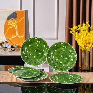 Juego de Cubiertos de Porcelana Fina con Diseño Floral de 6 Piezas, Estilo Americano, No Tóxico, Acabado Brillante, Ideal para Regalos y Celebraciones de Bodas - Product Image 5