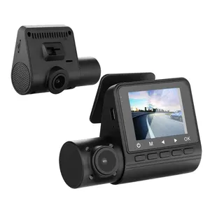 ברזולוציה גבוהה 2 ערוץ קדמי מצלמת דאש רכב בפנים שחור תיבת LDWS לולאת הקלטת רכב דאש מצלמה