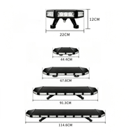 Feux de signalisation LED à 4 faces 28-76W, 25 modes stroboscopiques, boîtier en aluminium PC, multicolores, indice de protection IP65, montage magnétique, pour travaux d'ingénierie