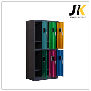 <span class=keywords><strong>Casier</strong></span> en acier coloré à 6 portes, 2 niveaux, 3 largesurs, en métal, verrouillable, pour employés, avec étagère, modèles Almirah - Product Image 4